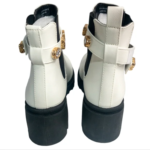 Sugar Favorite Chelsea Boots White 10 - Picture 8 of 8